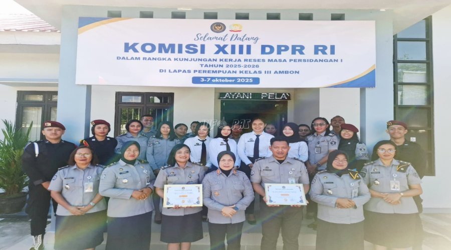 Dua Petugas Lapas Perempuan Ambon Ambon Terima Penghargaan