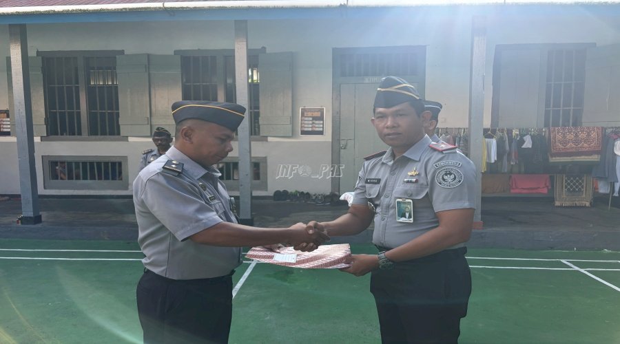 Petugas Lapas Bandanaira Sandang Pangkat Baru, Kalapas: Pangkat adalah Titipan dan Tantangan