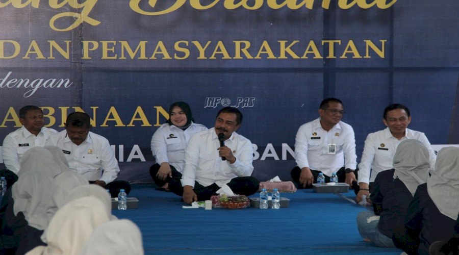 Nikmati Nasi Cadong, Menteri Imipas Ajak Warga Binaan Berbincang Lebih Dekat 