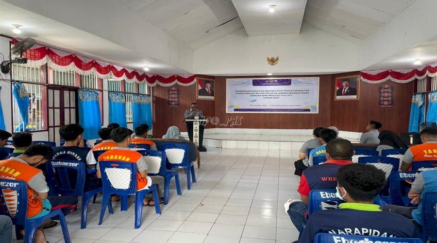Gandeng BNNP Maluku, Rutan Ambon Resmi Buka Program Rehabilitasi Warga Binaan