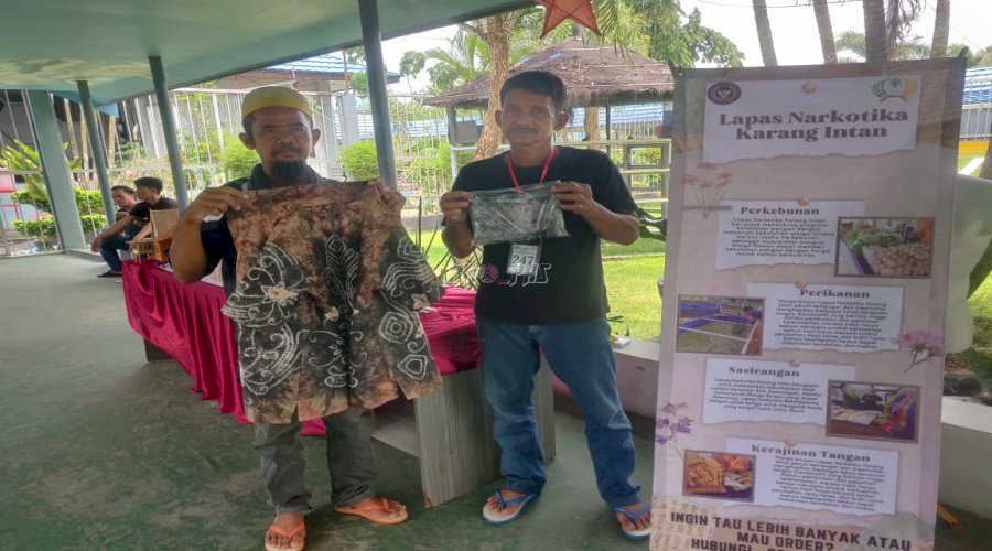 Warga Binaan Lapas Narkotika Karang Intan Pamer Karya dalam Pameran Produk Kreatif