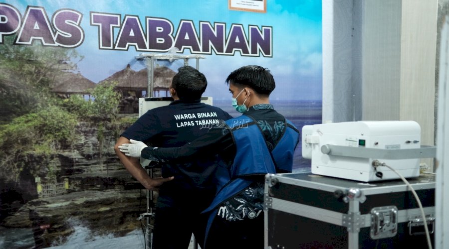 Lewat Skrining TBC, Lapas Tabanan Wujudkan Lingkungan Pemasyarakatan Sehat