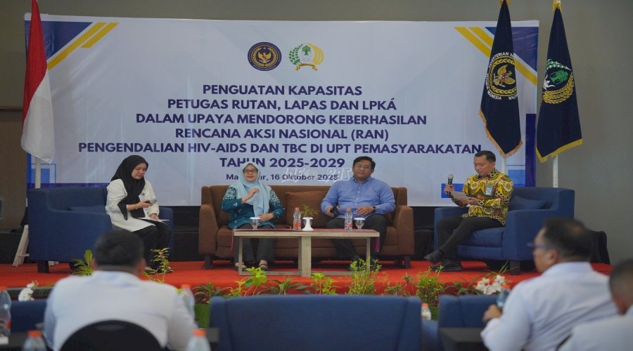 Kanwil Ditjenpas Sulsel Dukung Penguatan Petugas dalam Implementasi RAN HIV-AIDS dan TBC 2025–2029