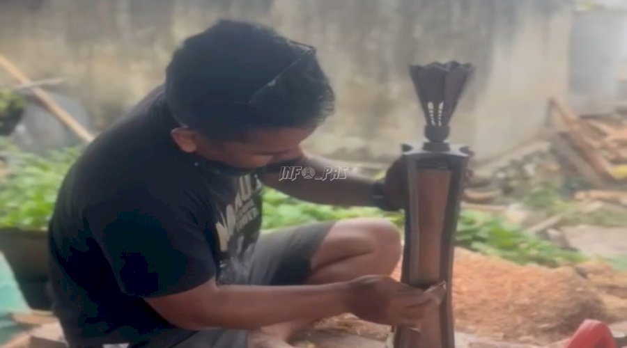 Warga Binaan Lapas Leok Buktikan Karya Bernilai, Produksi Piala PBSI Kab. Buol