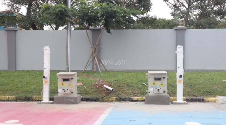 Tindak Lanjut PKS dengan PT PLN (Persero), Dua SPKLU Terpasang di Lapas Kelas I Tangerang