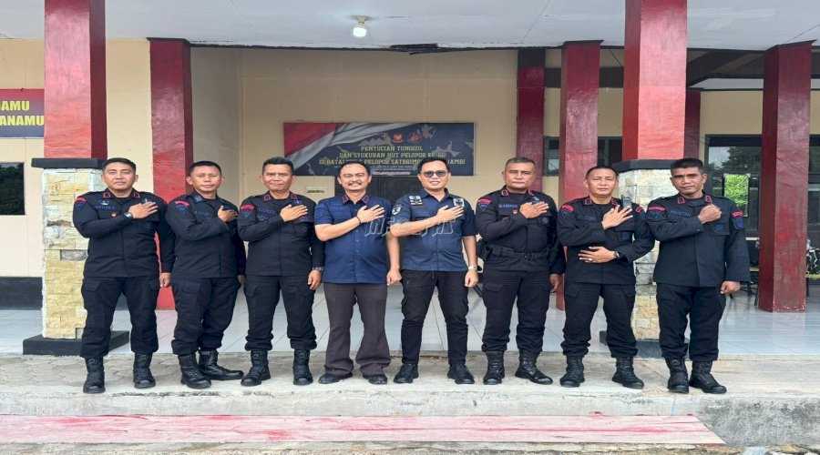 Kalapas Muara Tebo Sambangi Batalyon C Pelopor Sat Brimob Polda Jambi dan PLN ULP Muara Tebo