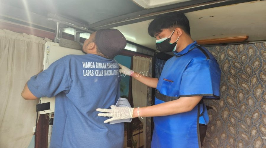 Eliminasi TBC, Seluruh Warga Binaan Lapas Kuala Tungkal Jalani Rontgen Dada