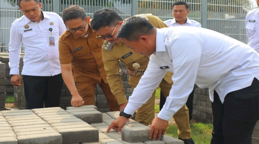 Produksi Paving Blok di Lapas Kelas I Tangerang Tuai Apresiasi Wali Kota Tangerang