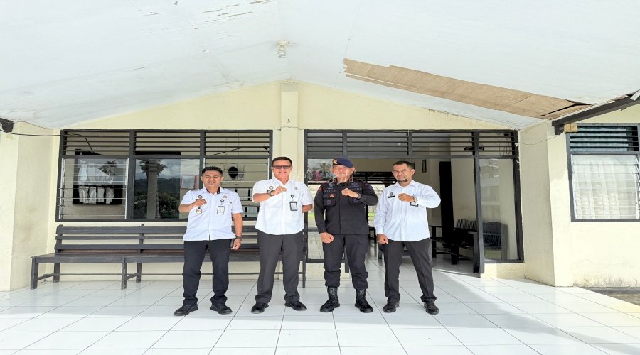 Kalapas Ambon Kunjungi Kompi 1A Batalyon 5154 Sat. Brimob Polda Maluku dan Koramil 1504-01/Baguala
