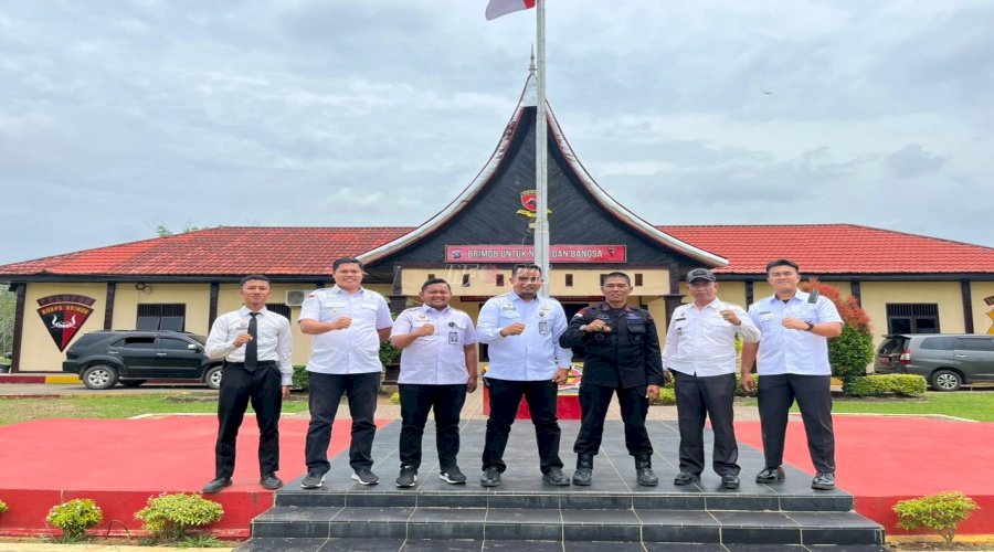 Kalapas Dharmasraya Sambangi Satbrimob Batalyon C Pelopor Polda Sumbar dan Polres Dharmasrfaya