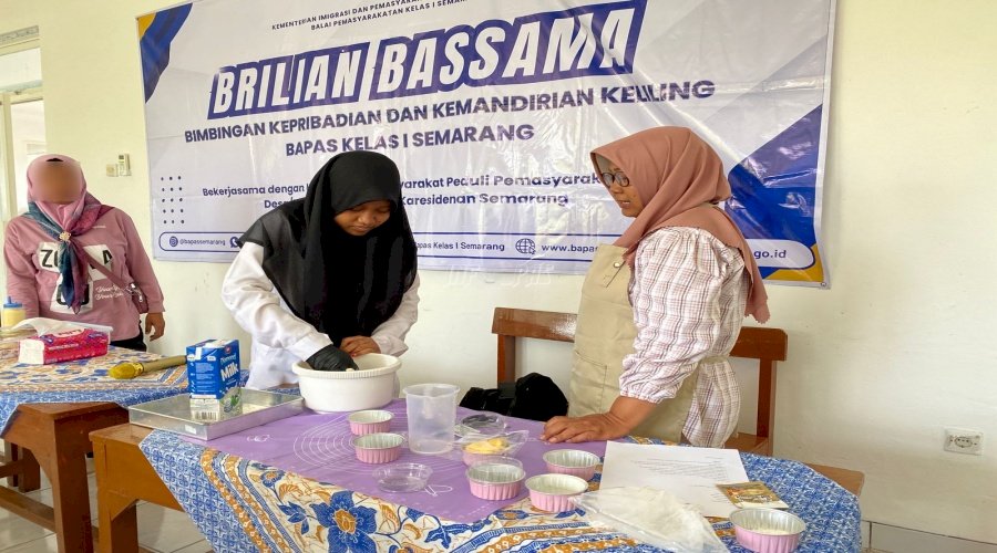 Gandeng Pegiat UMKM, Bapas Semarang Gelar Pelatihan Pembuatan Roti