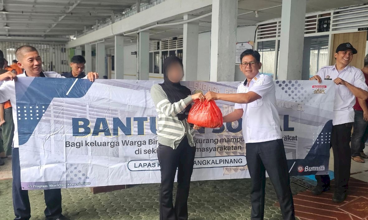 Lapas Pangkalpinang Tunjukkan Kepedulian Lewat Aksi Baksos bagi Keluarga Warga Binaan
