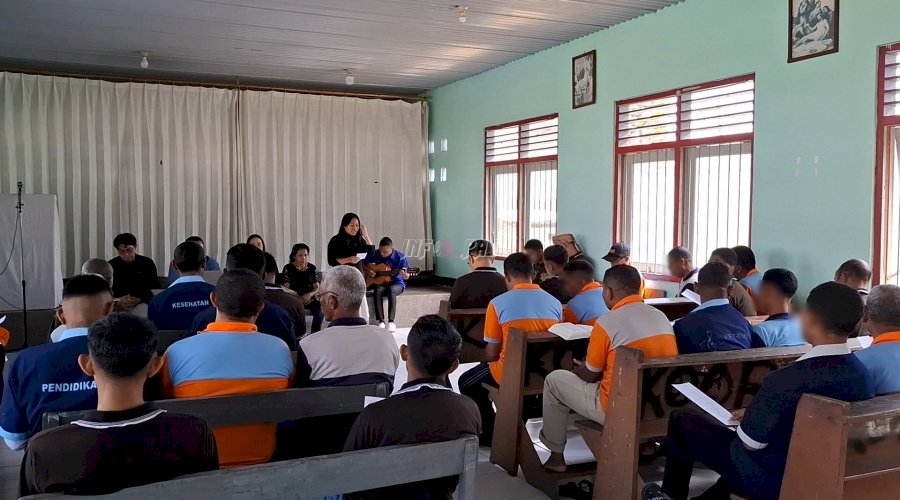 Pembinaan Rohani Sentuh Warga Binaan Kristen di Rutan Bajawa, Ambil Kisah Rasul di Penjara