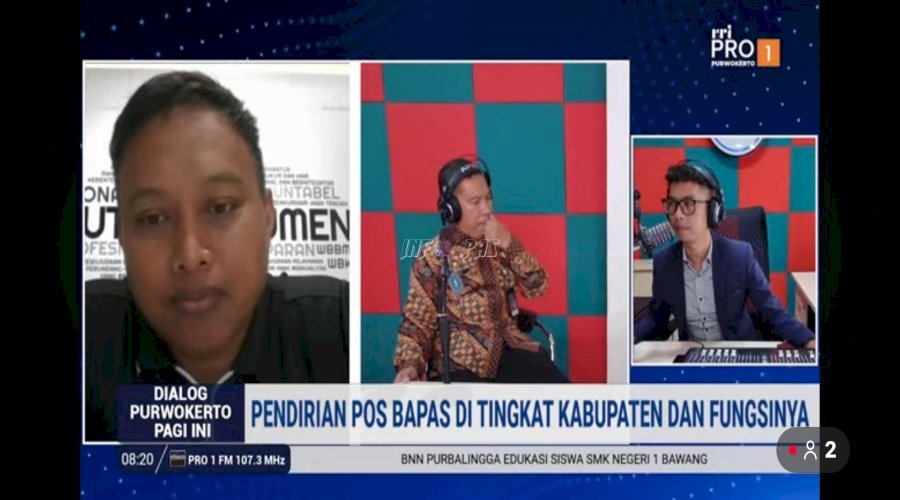 Narasumber RRI Purwokerto, Karutan Kebumen dan PK Bapas Purwokerto Paparkan Pentingnya Pendirian Pos Bapas