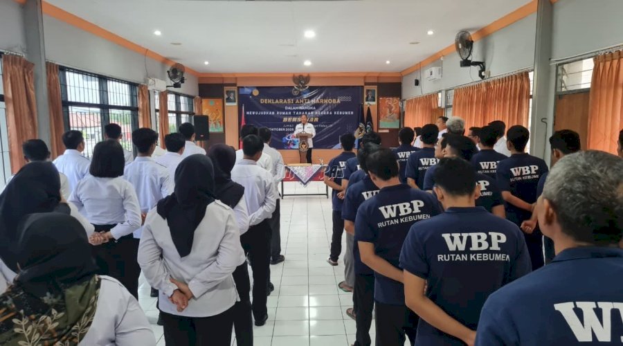 Rutan Kebumen Deklarasikan Komitmen Bersama Bersih dari Narkoba