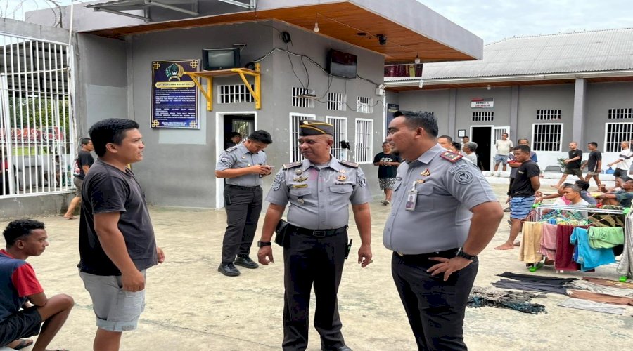 Kalapas Dharmasraya Terus Pantau Kebersihan dan Keamanan Warga Binaan