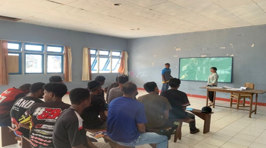 Lapas Saumlaki Gandeng Mahasiswa Unlesa Laksanakan Pembelajaran Paket A dan B