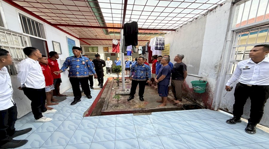 Pastikan Blok Steril Halinar, Lapas Namlea Gelar Inspeksi Mendadak
