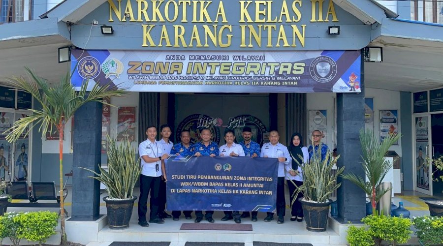 Lapas Narkotika Karang Intan Terima Studi Tiru Pembangunan ZI dari Bapas Kelas IIA Amuntai