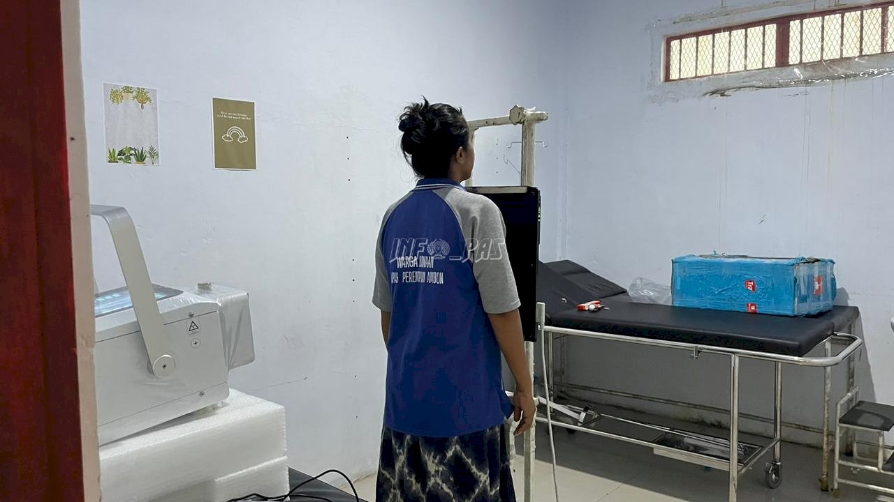 Deteksi Dini TBC, Lapas Perempuan Ambon Gelar Pemeriksaan Chest X-Ray