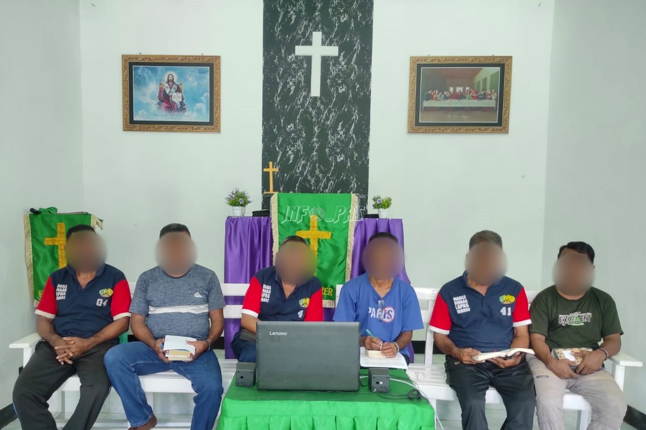 Spiritual Tanpa Batas, Warga Binaan Lapas Wahai Ikuti Ibadah Online