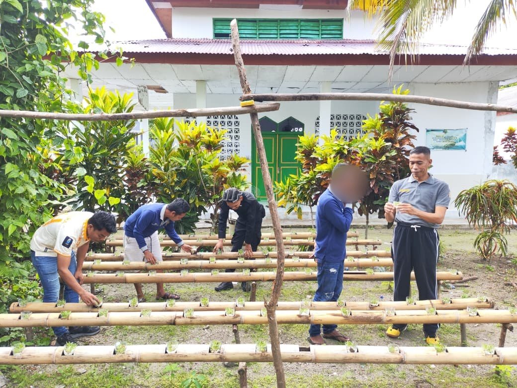 Lapas Geser Kembangkan Kangkung Hidroponik, Dorong Kemandirian dan Ketahanan Pangan