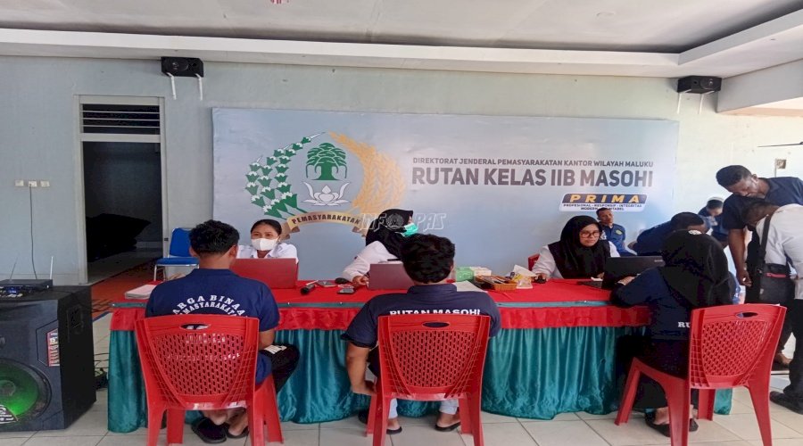Rutan Masohi Lakukan Screening Awal TBC Paru bagi Warga Binaan