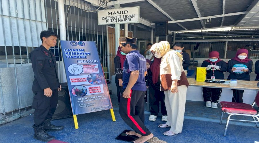 Lewat SIAMASEI, Rutan Majene Jemput Bola Cek Kesehatan Warga Binaan