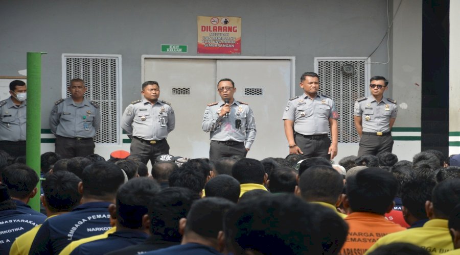 Kalapas Narkotika Muara Sabak Minta Warga Binaan Jaga Kesehatan di Musim Pancaroba