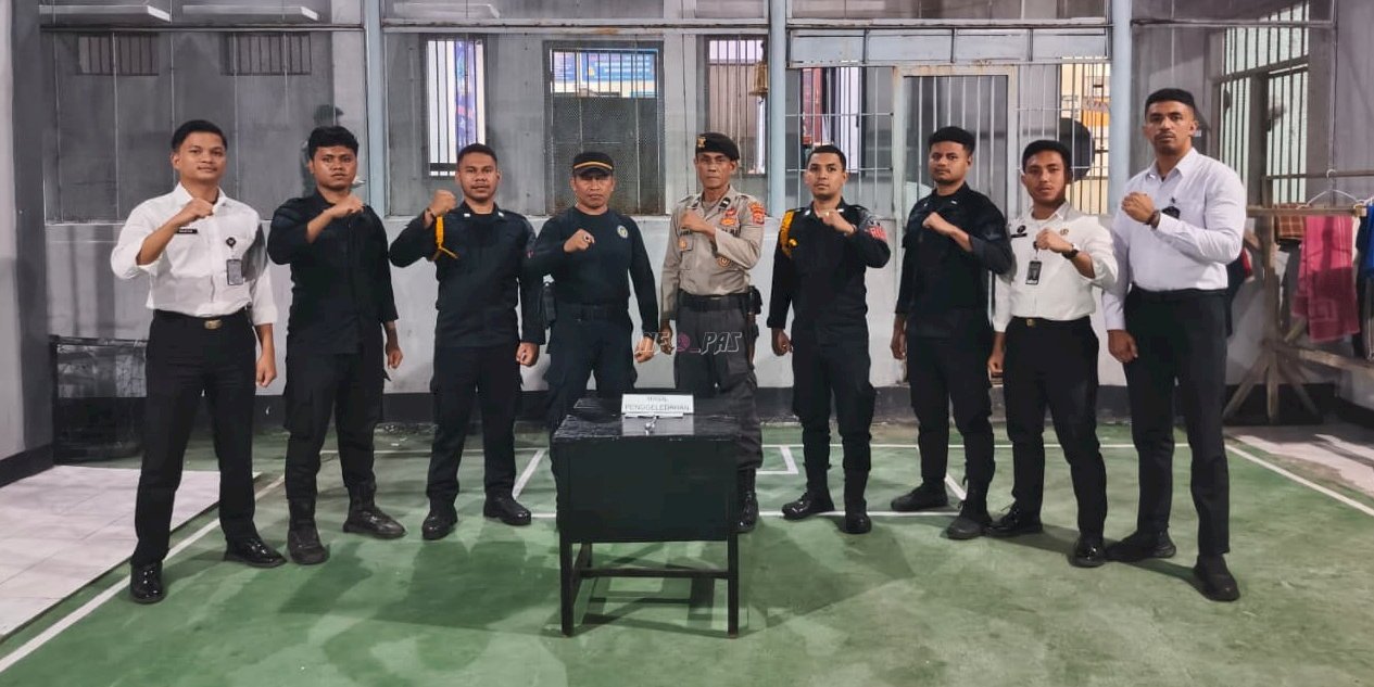 Rutinkan Razia Gabungan, Lapas Wahai Pastikan Stabilitas Kamtib Lingkungan Pemasyarakatan