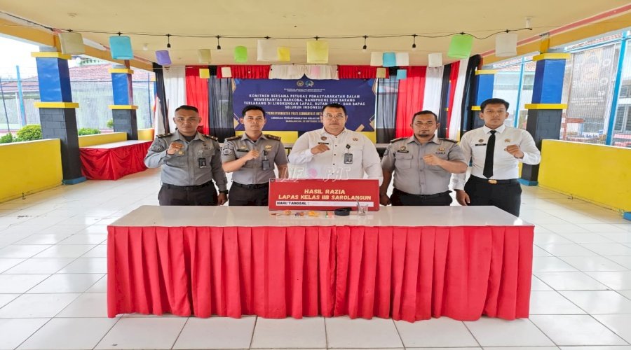Razia di Lapas Sarolangun Sasar Setiap Sudut Kamar Hunian
