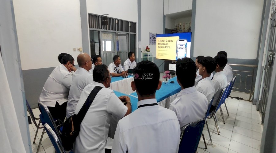 Diseminasi Hasil Gema Tekforma, Lapas Kotabaru Paparkan Materi ke Tim Humas Internal