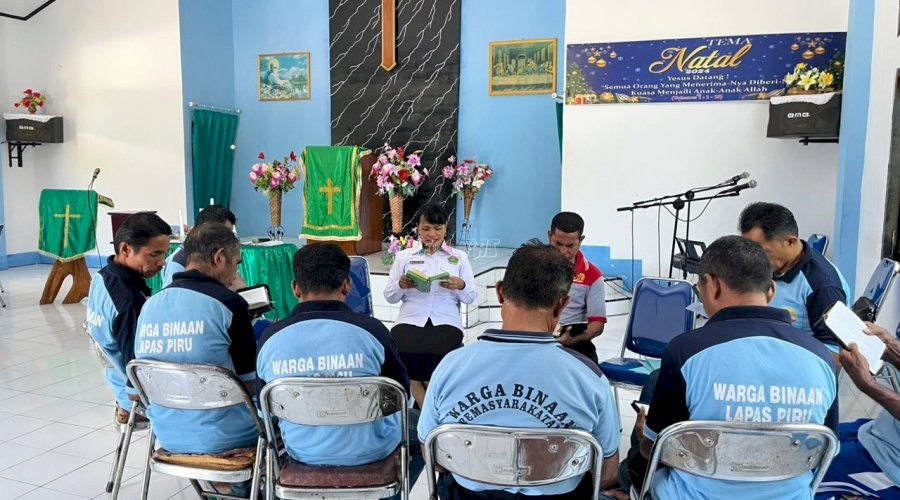 Pembinaan Rohani Warga Binaan Kristen, Lapas Piru Gandeng Kemenag SBB