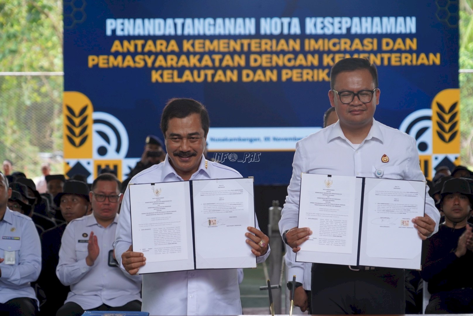 Kemenimipas Perkuat Fungsi Keimigrasian dan Pemasyarakatan  lewat MoU dan Apresiasi Petugas Berprestasi