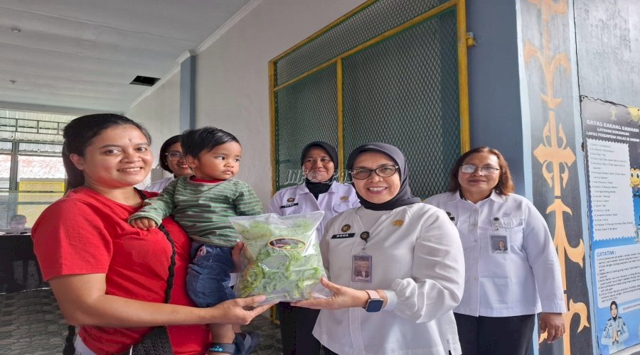  Lapas Perempuan Ambon Salurkan Sayuran Hidroponik kepada Keluarga Warga Binaan