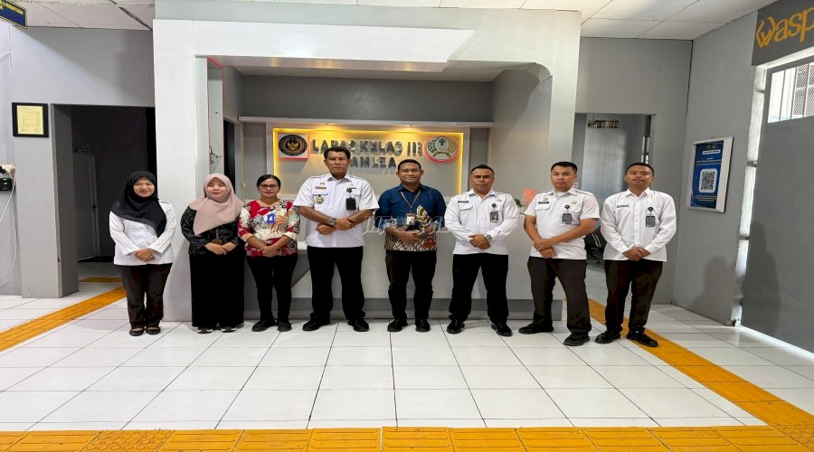 Evaluasi Penyelenggaraan Layanan Publik, Lapas Namlea Kedatangan Ombudsman RI Provinsi Maluku