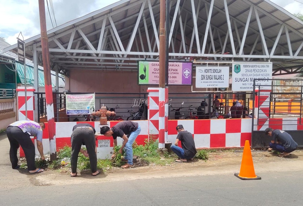 Klien Pemasyarakatan Buktikan Perubahan, Bapas Amuntai Gelar Aksi Sosial di SDN Sungai Malang 2
