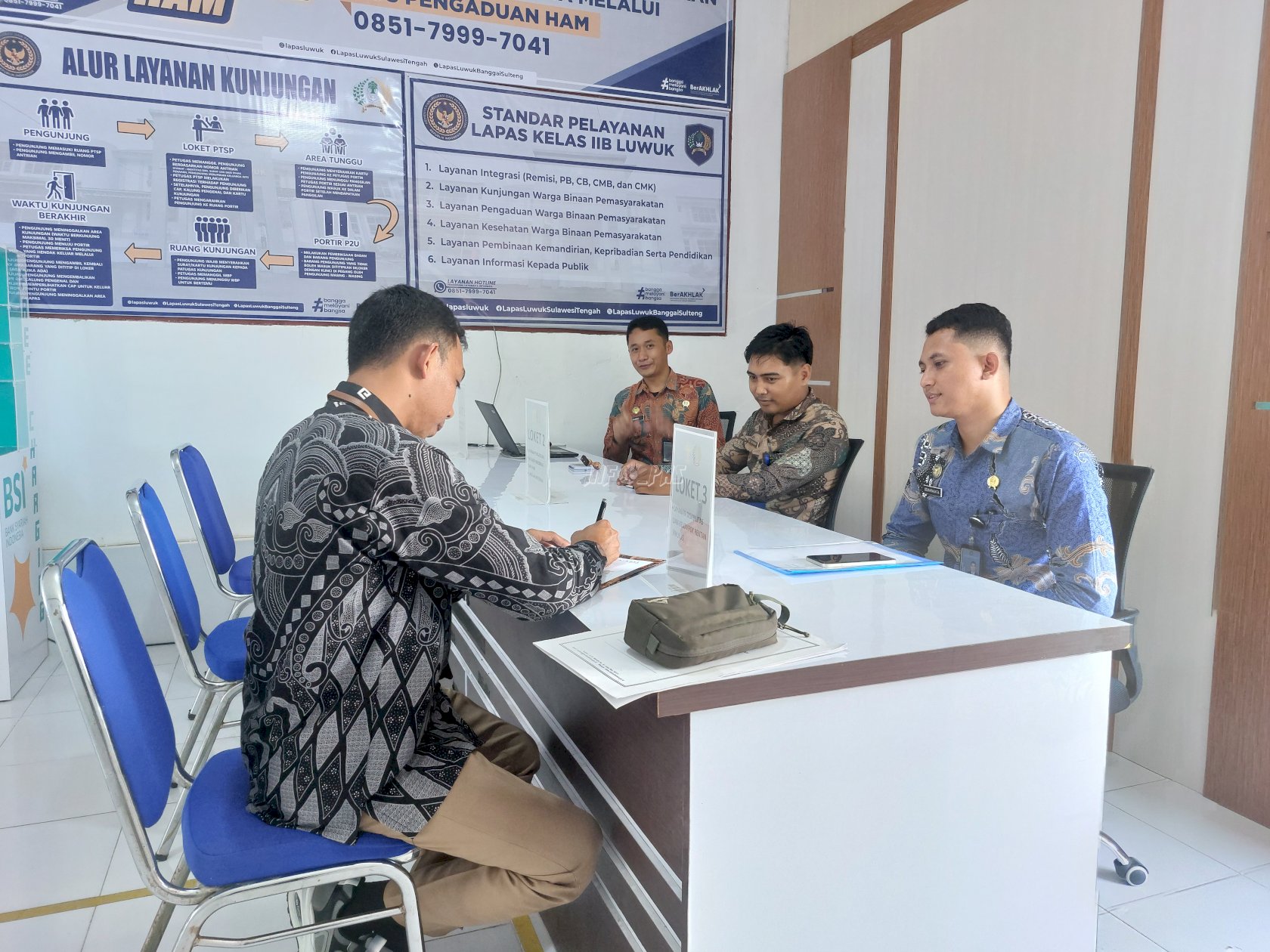 Cegah Maladministrasi, Lapas Luwuk Terima Kunjungan Tim Ombudsman Perwakilan Sulteng