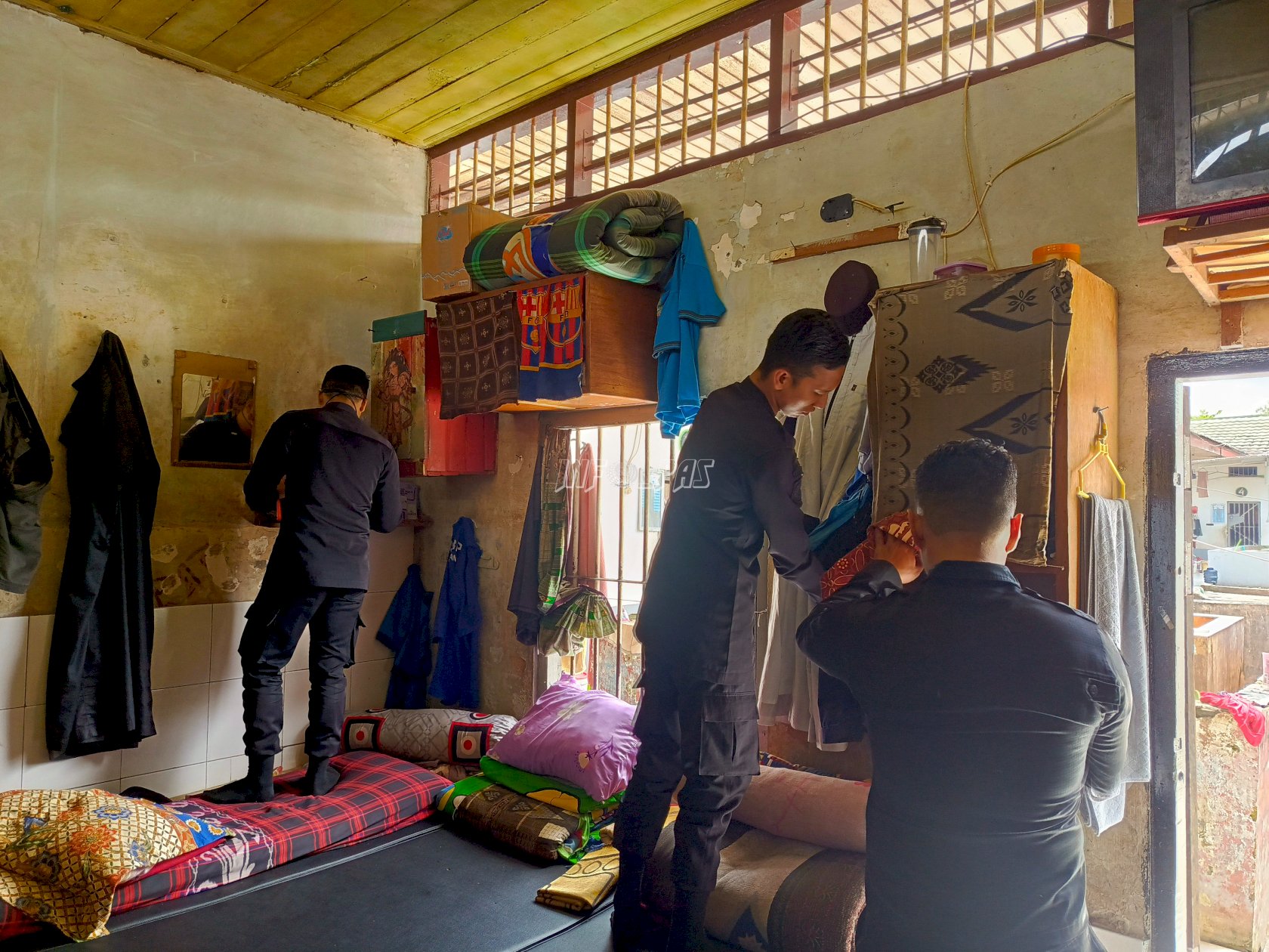 Rutan Rantau Gelar Penggeledahan dan Tes Urine, Pastikan Lingkungan Bebas Narkoba