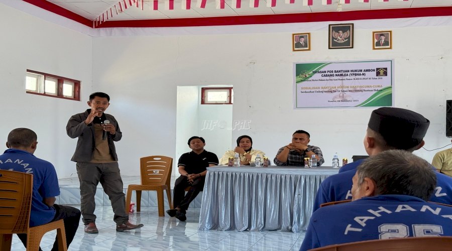 Kedatangan YPBHA-N, Warga Binaan Lapas Namlea Disosialisasikan Bantuan Hukum Gratis