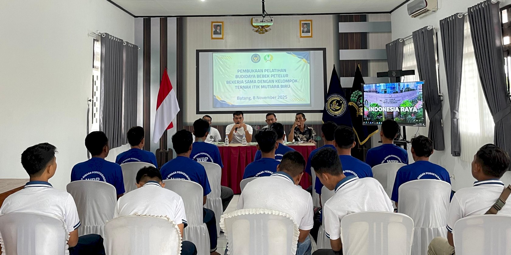 Bekali Warga Binaan dengan Keterampilan, Lapas Batang Adakan Pelatihan Budidaya Bebek Petelur 