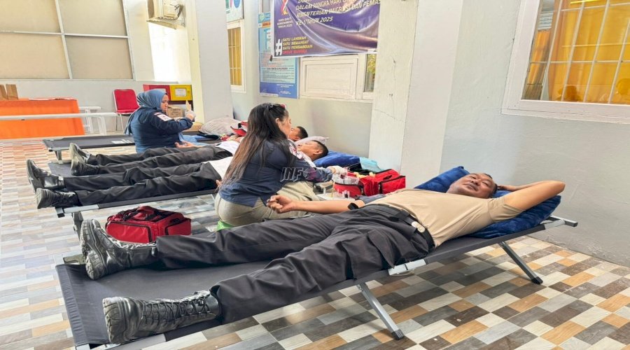 Sambut Hari Bakti Kemenimipas, Lapas Tolitoli Gelar Donor Darah dan Pengobatan Gratis 