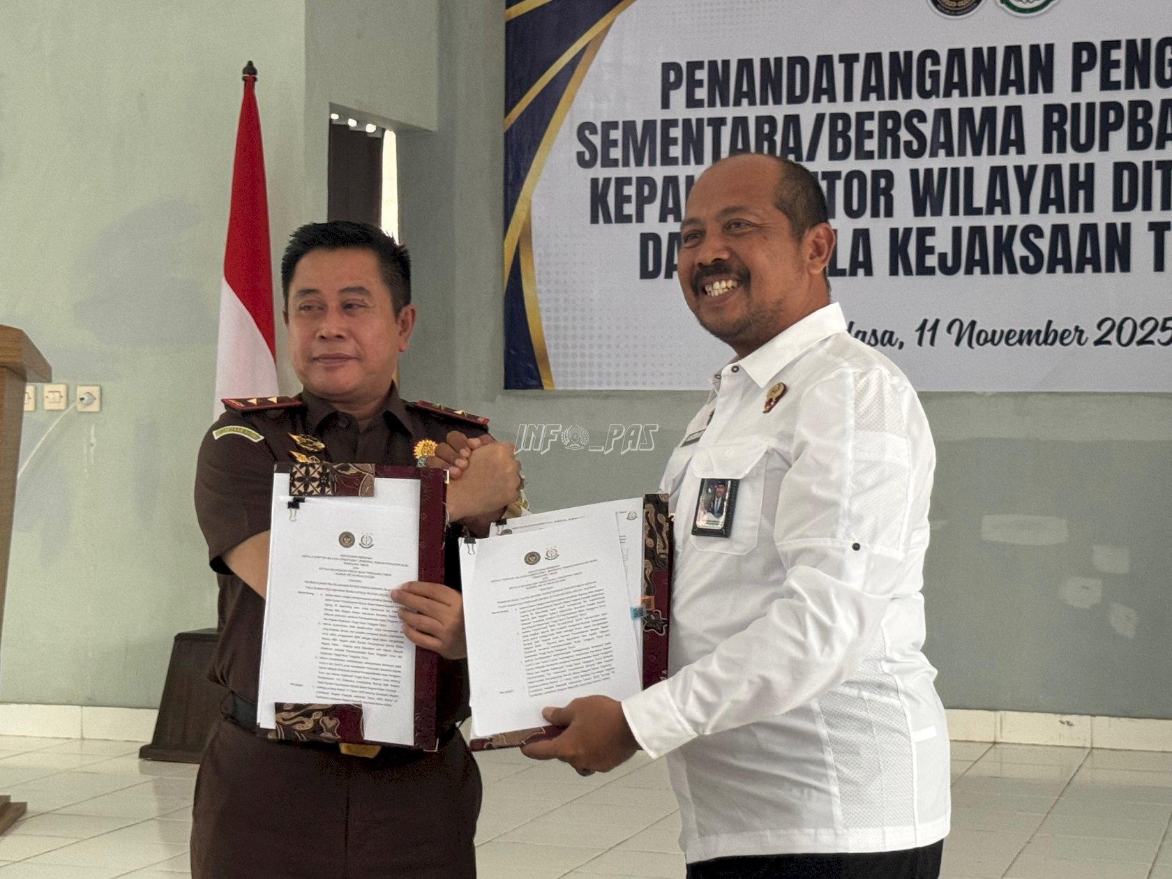 Serah Terima BMN, Kanwil Ditjenpas dan Kejati NTT Mantapkan Kolaborasi