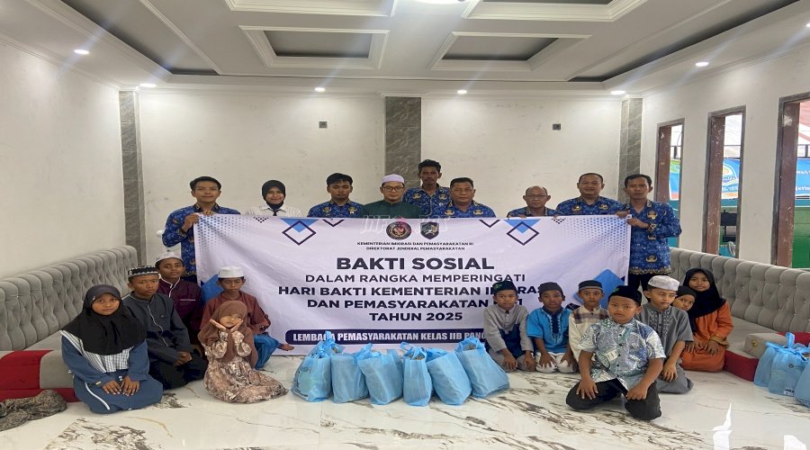 Peringati Hari Bakti Kemenimipas Tahun 2025, Lapas Pangkalan Bun Gelar Baksos dan Donor Darah 