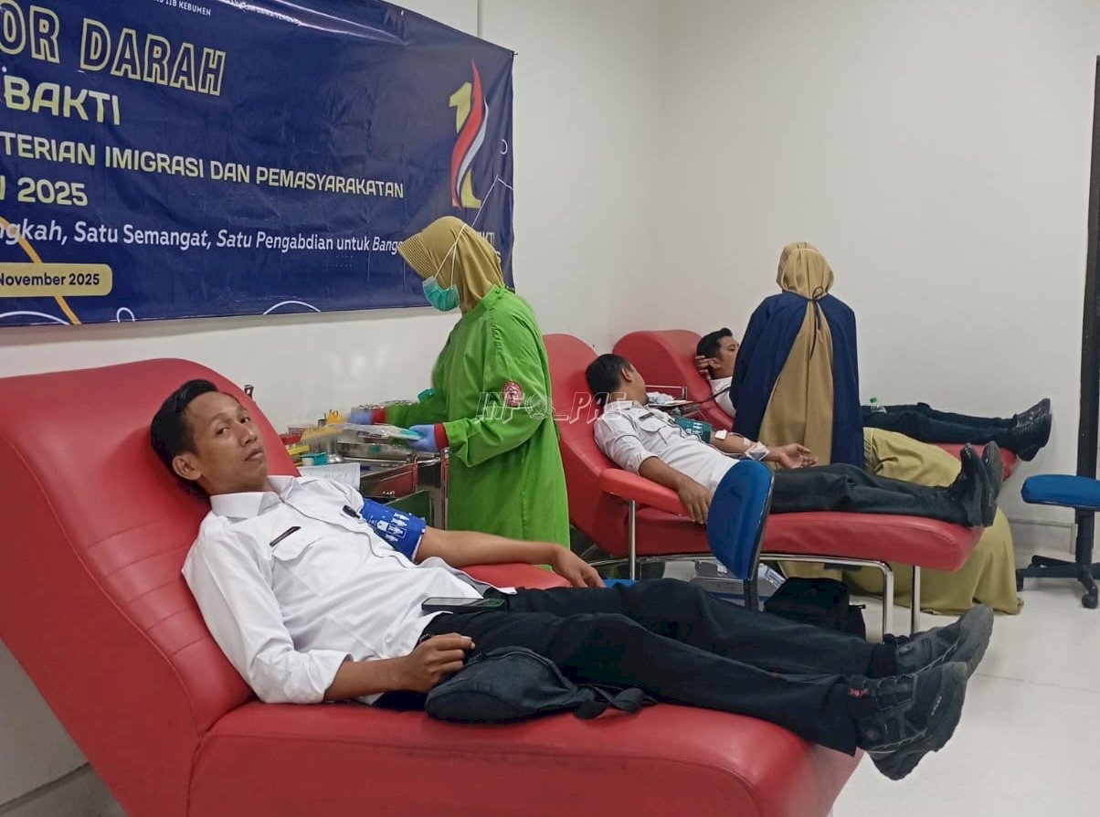 Rutan Kebumen Gelar Donor Darah Sambut HUT Pertama Kemenimipas
