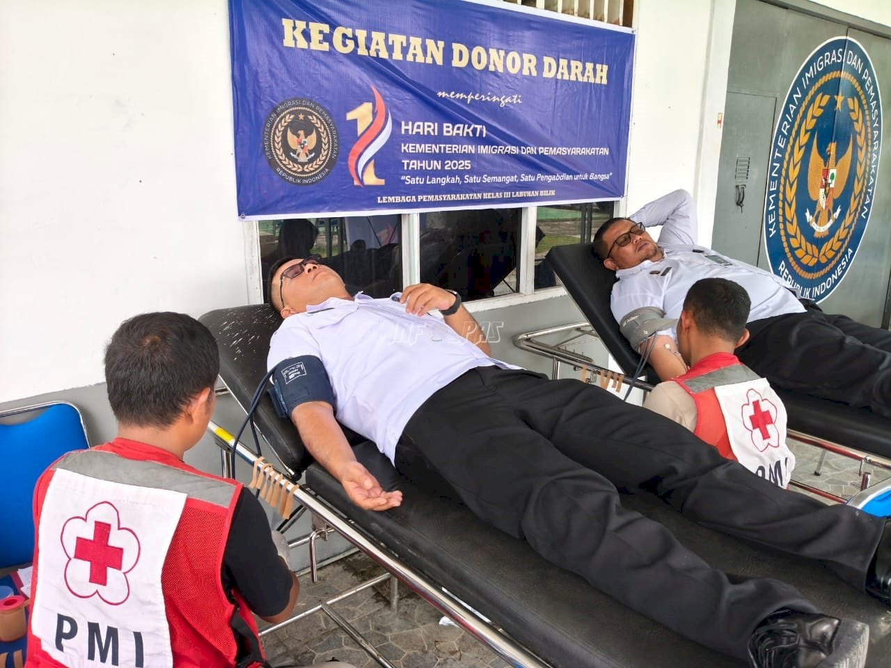 Lapas Labuhan Bilik Wujudkan Kepedulian Lewat Donor Darah dan Cek Kesehatan Gratis