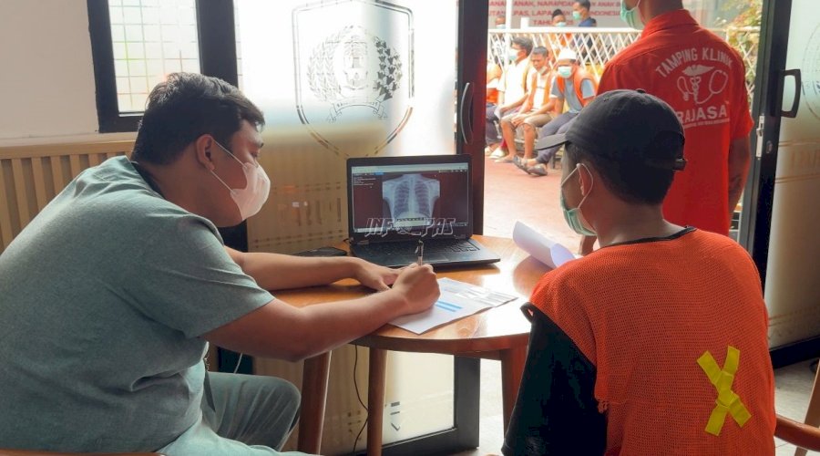 2.166 Warga Binaan Rutan Jakarta Pusat Jalani Skrining TBC Massal