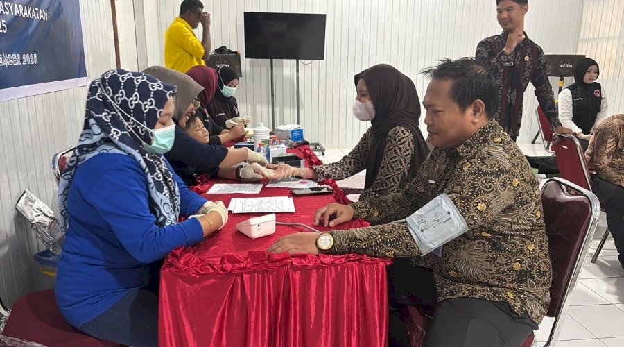 Donor Darah dan Pemeriksaan Kesehatan Warnai Rangkaian Peringatan Hari Bakti Kemenimipas di Rutan Majene
