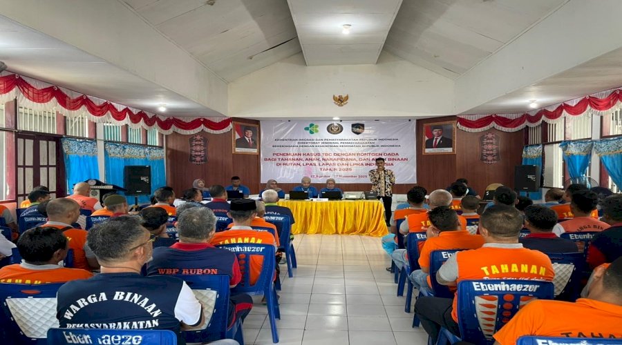 Cegah Penularan TBC, Rutan Ambon Bekerja Sama dengan Kemenkes Gelar Skrining Rontgen Dada