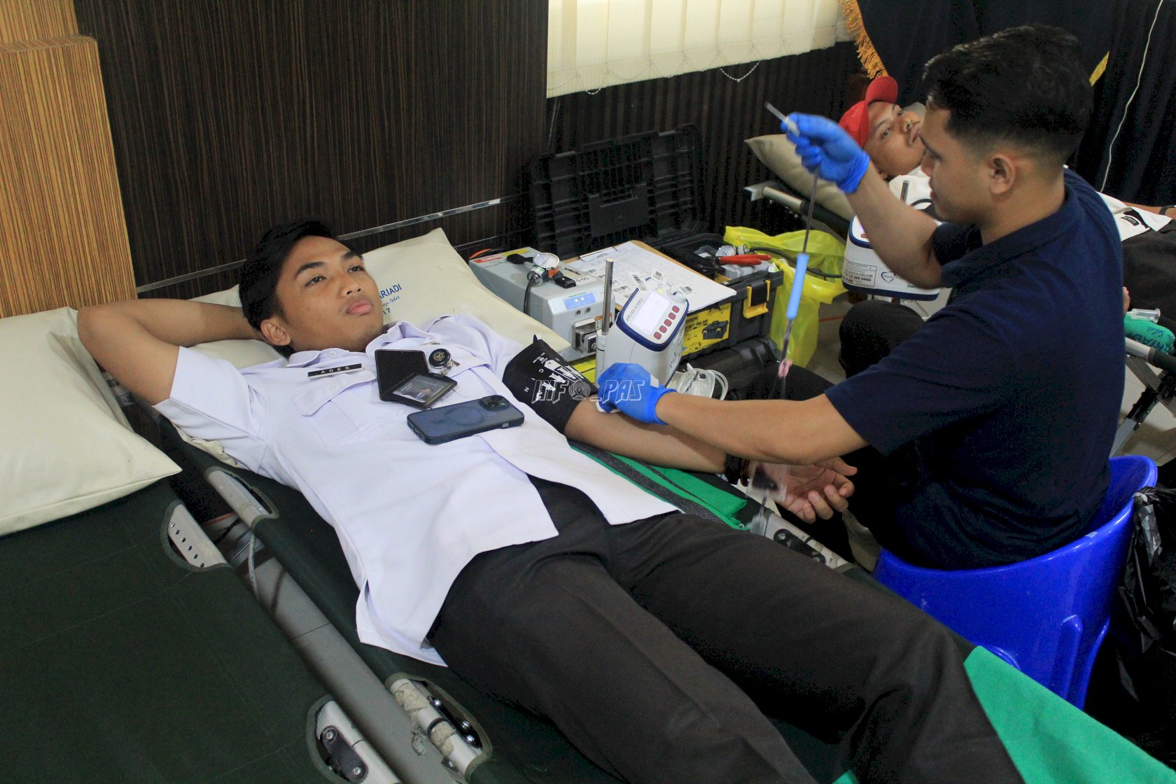 Semarak Hari Bakti Kemenimipas, Kanwil Ditjenpas Jateng Gelar Donor Darah